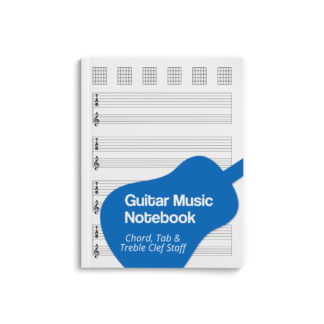 Tablature and Treble Clef Staves Manuscript paper